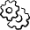 Settings Cog Double 1 Icon from Freehand Line - Free Set