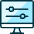 Settings Slider Desktop Horizontal Icon from Ultimate Duotone - Free Set