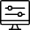 Settings Slider Desktop Horizontal Icon from Ultimate Light - Free Set