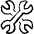 Settings Wrench Double Icon from Freehand Line - Free Set