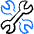 Settings Wrench Double Icon from Freehand Duotone - Free Set
