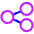 Share Link Icon from Plump Neon - Free Set