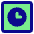 Square Clock Icon from Core Pop - Free Set