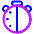 Stopwatch Half Icon from Plump Neon - Free Set