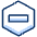 Subtract Hexagon 2 Icon from Cyber Duotone - Free Set