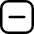 Subtract Square Icon from Core Line - Free Set