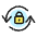 Synchronize Arrows Lock Icon from Ultimate Colors - Free Set