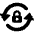 Synchronize Arrows Lock Icon from Ultimate Bold - Free Set