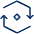 Synchronize Hexagon 2 Icon from Cyber Duotone - Free Set