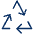 Synchronize Triangle Icon from Cyber Duotone - Free Set