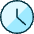 Time Clock Circle Icon from Ultimate Duotone - Free Set