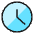 Time Clock Circle Icon from Ultimate Colors - Free Set