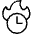 Time Clock Fire Icon from Ultimate Light - Free Set