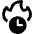 Time Clock Fire Icon from Ultimate Bold - Free Set