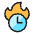 Time Clock Fire Icon from Ultimate Colors - Free Set