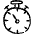 Time Stopwatch Icon from Freehand Line - Free Set
