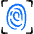 Touch Id Fingerprint Square Icon from Freehand Duotone - Free Set