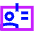 User Identifier Card Icon from Sharp Neon - Free Set