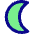 Waning Cresent Moon Icon from Core Pop - Free Set