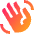 Waving Hand Icon from Sharp Gradient- Free Set