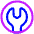 Wrench Circle Icon from Plump Neon - Free Set