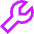 Wrench Icon from Sharp Neon - Free Set