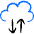 Cloud Data Transfer Icon from Freehand Duotone - Free Set