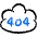 Cloud Error 404 Icon from Freehand Duotone - Free Set