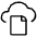 Cloud File Icon from Ultimate Light - Free Set