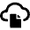 Cloud File Icon from Ultimate Bold - Free Set