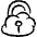 Cloud Lock 1 Icon from Freehand Line - Free Set