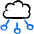 Cloud Network 1 Icon from Freehand Duotone - Free Set