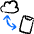 Cloud Phone Exchange Icon from Freehand Duotone - Free Set