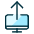 Monitor Upload Icon from Ultimate Duotone - Free Set