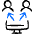 Network Monitor Team 1 Icon from Freehand Duotone - Free Set
