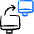 Network Monitor Transfer Arrow 1 Icon from Freehand Duotone - Free Set