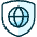Shield Globe Icon from Ultimate Duotone - Free Set