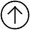 Upload Circle Icon from Ultimate Light - Free Set