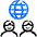 Worldwide Web Users Icon from Freehand Duotone - Free Set