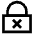 Xmark Padlock Icon from Atlas Line Set