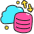 Cloud Data Transfer Icon from Stickies Colors - Free Set