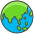 Globe Showing Asia Australia A Emoji from Kawaii Emoji Set