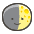 First Quarter Moon Emoji from Kawaii Emoji Set