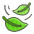 Leaf Fluttering In Wind Emoji from Kawaii Emoji Set