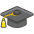 Graduation Cap Emoji from Kawaii Emoji Set