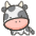 Cow Emoji from Kawaii Emoji Set