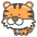 Tiger Emoji from Kawaii Emoji Set