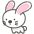 Rabbit Emoji from Kawaii Emoji Set