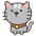 Cat B Emoji from Kawaii Emoji Set