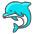 Dolphin Emoji from Kawaii Emoji Set